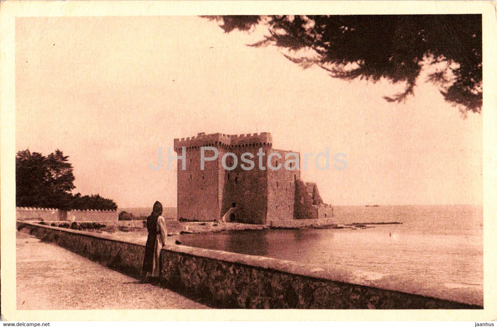 Abbaye de N D de Lerins - Ile Saint Honorat - Le Monastere fortifie - 21 - old postcard - 1936 - France - used - JH Postcards