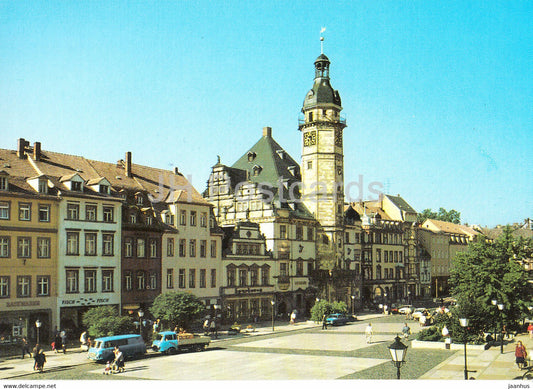 Altenburg - Blick zum Rathaus - Germany DDR - used - JH Postcards