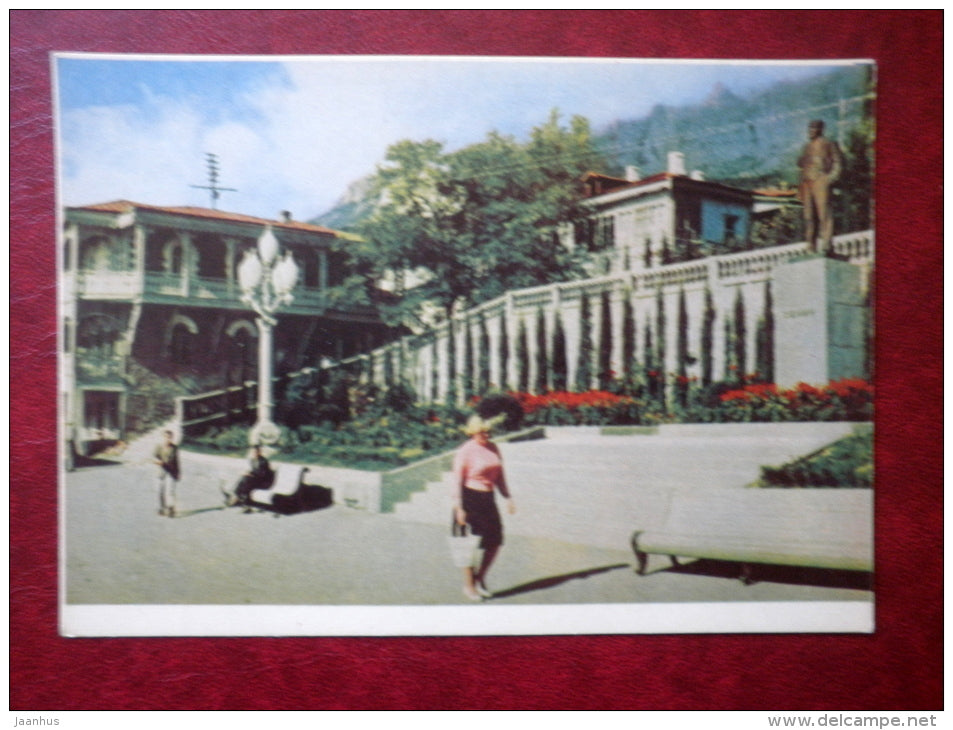 Lenin square - Alupka - Crimea - 1963 - Ukraine USSR - unused - JH Postcards