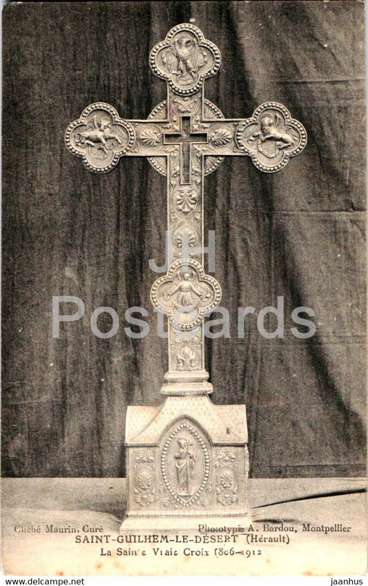 Saint Guilhem Le Desert - La Vraie Sainte Croix - old postcard - France - used - JH Postcards