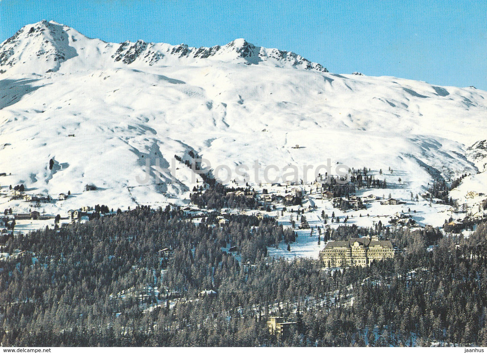 St Moritz - Suvretta mit Piz Nair - 1983 - Switzerland - used - JH Postcards
