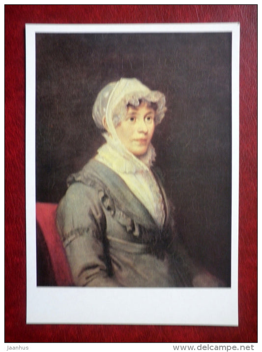 painting by Orest Kiprensky , Portrait of Catherine Petrovna Rostopchina , 1809 - russian art - unused - JH Postcards