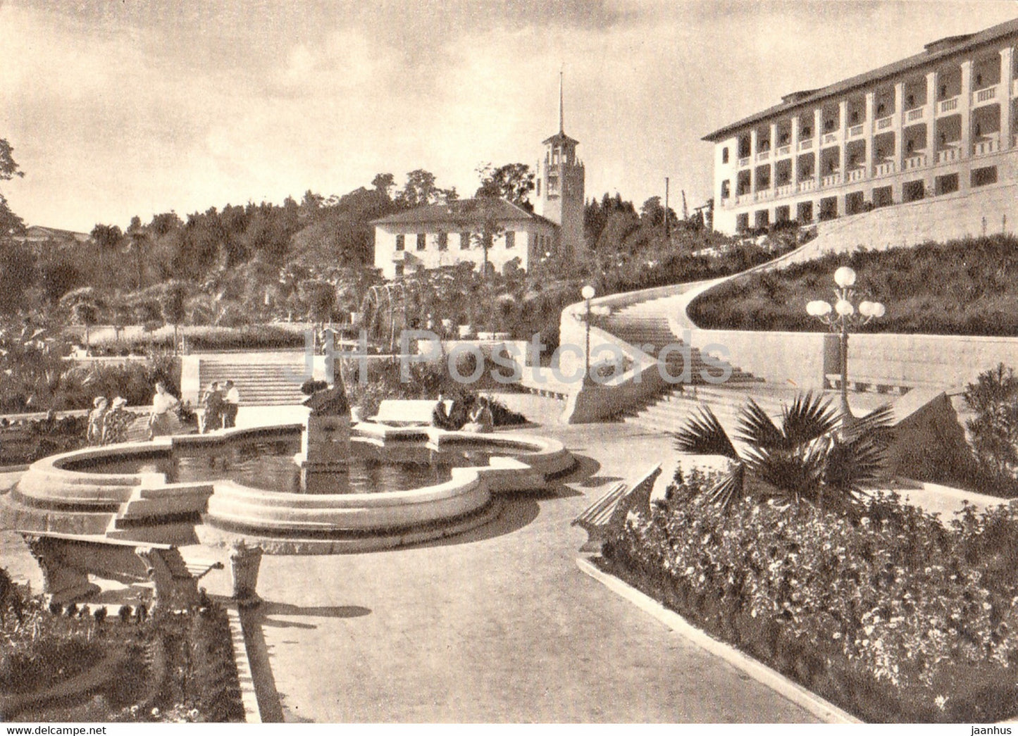 Sochi - sanatorium Chayka (seagull) - 1958 - Russia USSR - unused - JH Postcards