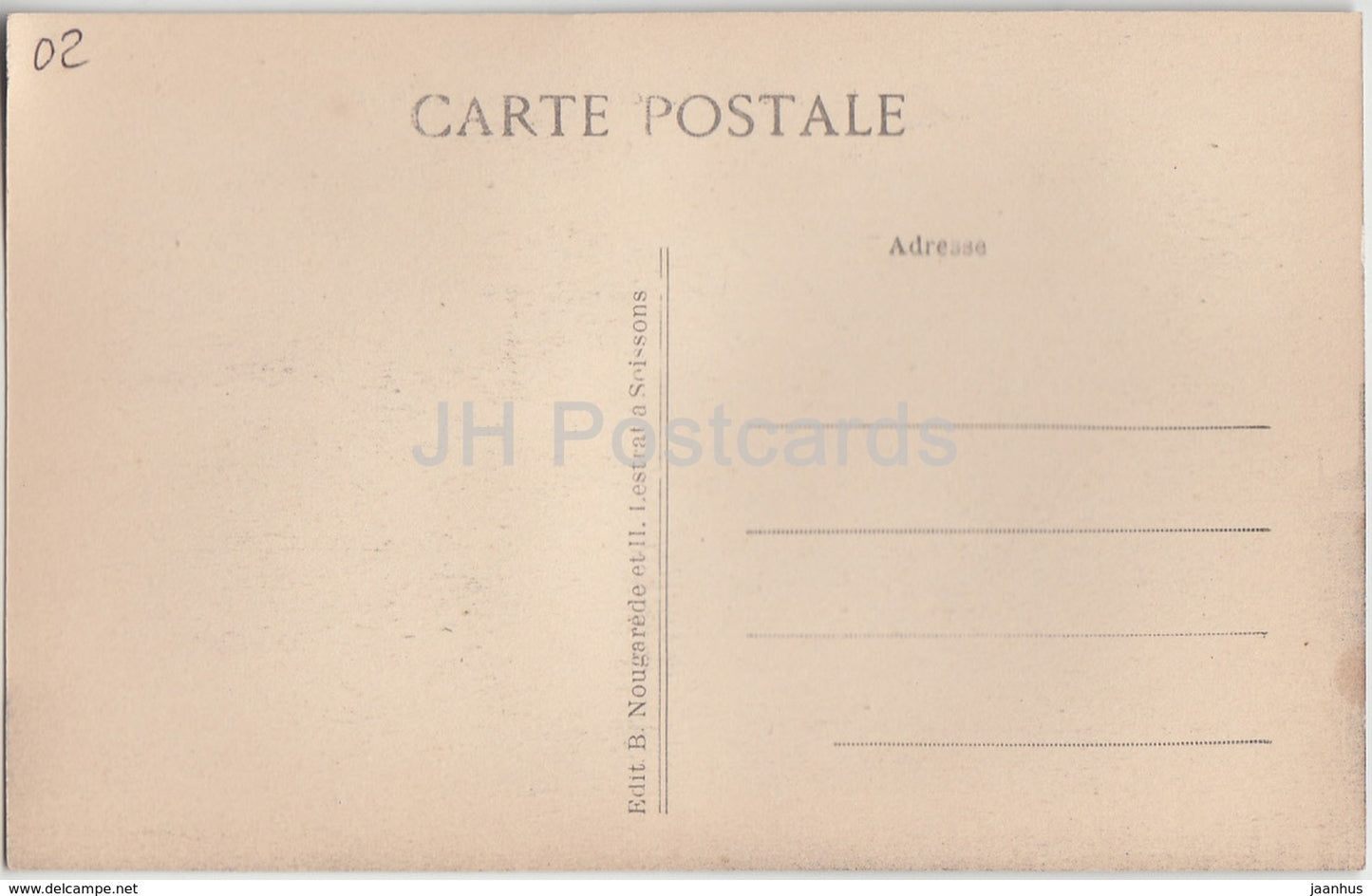 Laon - La Cathedrale vue des Promenades du Nord - Kathedrale - alte Postkarte - Frankreich - unbenutzt