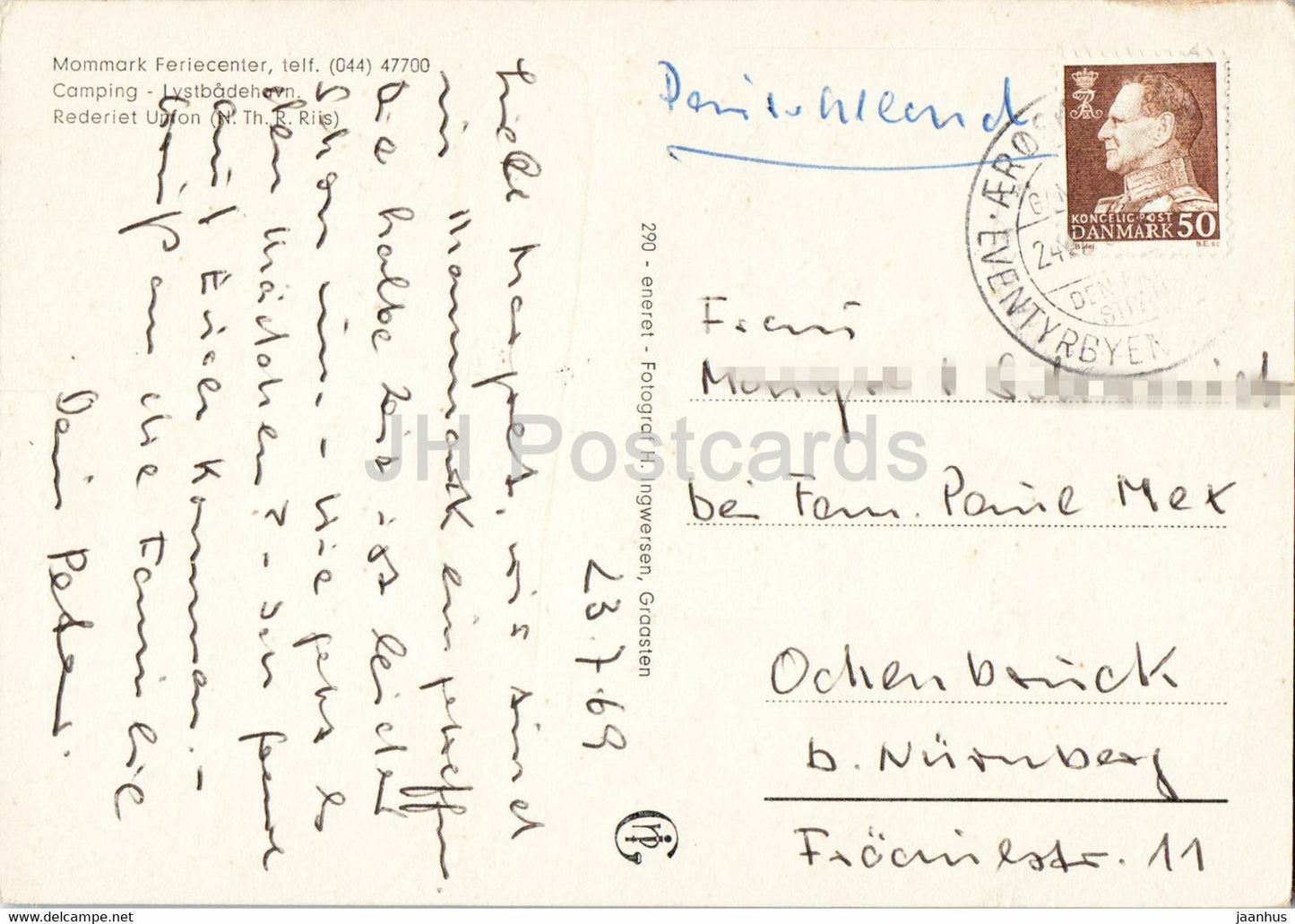 Mommark Feriecenter – Camping – Boot – 1969 – Dänemark – gebraucht
