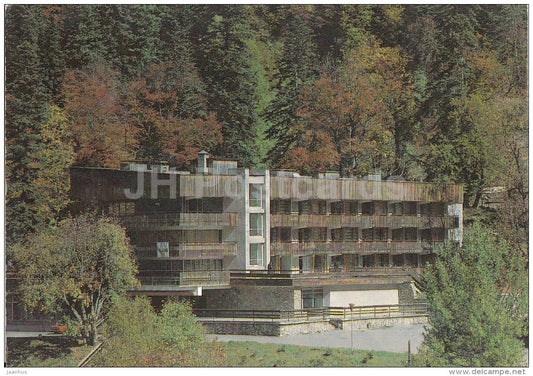 hotel Krokus (Crocus) - Dombay - Karachay-Cherkessia - postal stationery - 1981 - Russia USSR - unused - JH Postcards
