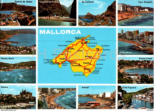 Mallorca - multiview - 39 - Spain - used - JH Postcards
