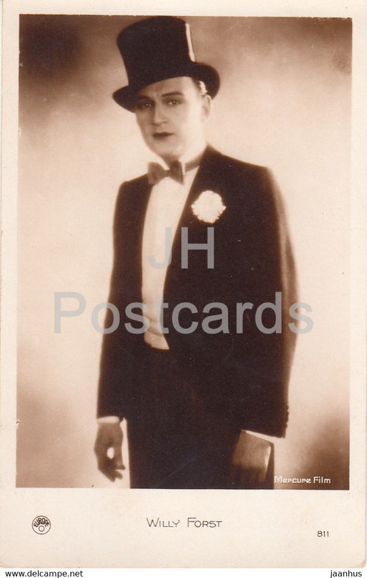 Austrian actor Willi (Willy) Frost - Film - Movie - 6021 - France - old postcard - unused - JH Postcards