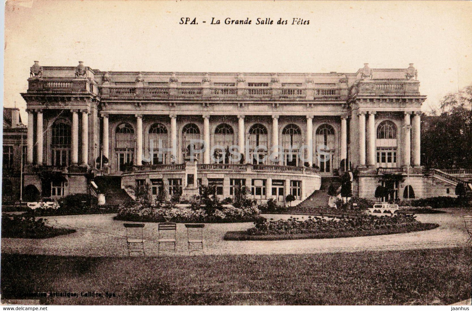 Spa - La Grande Salle des Fetes - old postcard - Belgium - unused - JH Postcards