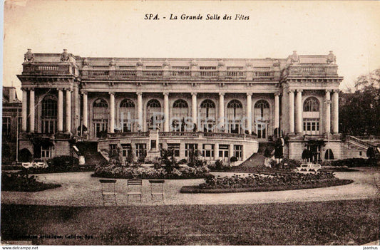 Spa - La Grande Salle des Fetes - old postcard - Belgium - unused - JH Postcards