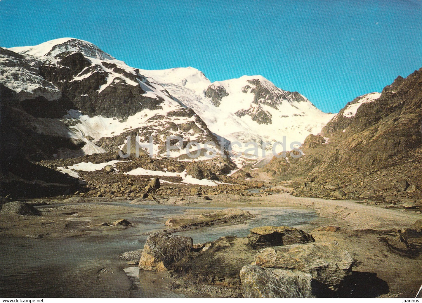 Sustenpass 2262 m - Am Weg zur Tierberglihutte mit Gwachtenhorn Tierberge - 19045 - 1978 - Switzerland - used - JH Postcards