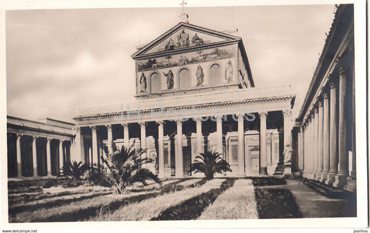 Roma - Rome - Basilica di S Paolo fuori le mura - old postcard - Italy - unused - JH Postcards