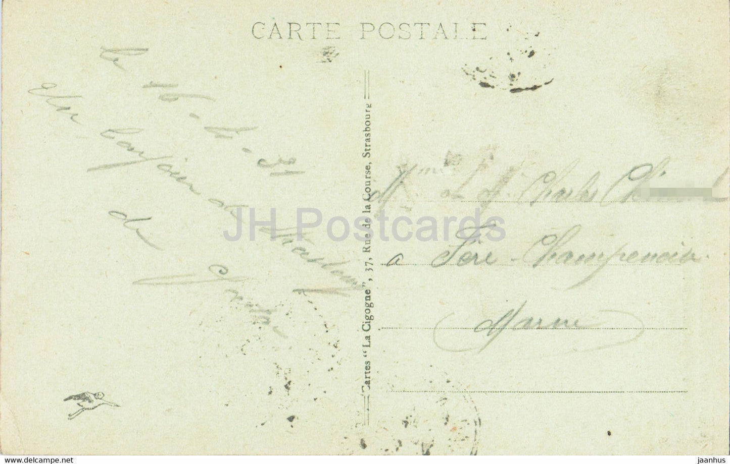 Strasbourg - Statue de Jeanne d'Arc dans les Jardins du Palais du Rhin - 851 - old postcard - 1931 - France - used