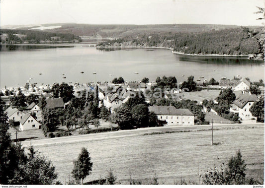 Am Stausee der Bleiloch Saaletalsperre - Kloster - old postcard - Germany DDR - used - JH Postcards