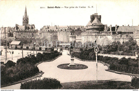 Saint Malo - Vue prise du Casino - 2211 - old postcard - France - unused - JH Postcards