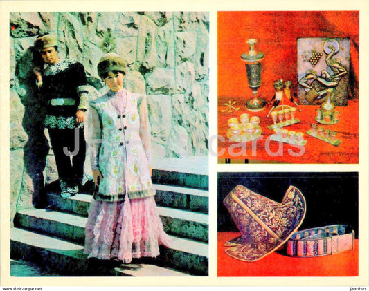 Almaty - Alma-Ata - Dresses designed by the Kazakh House of Clothes - fashion - 1974 - Kazakhstan USSR - unused - JH Postcards