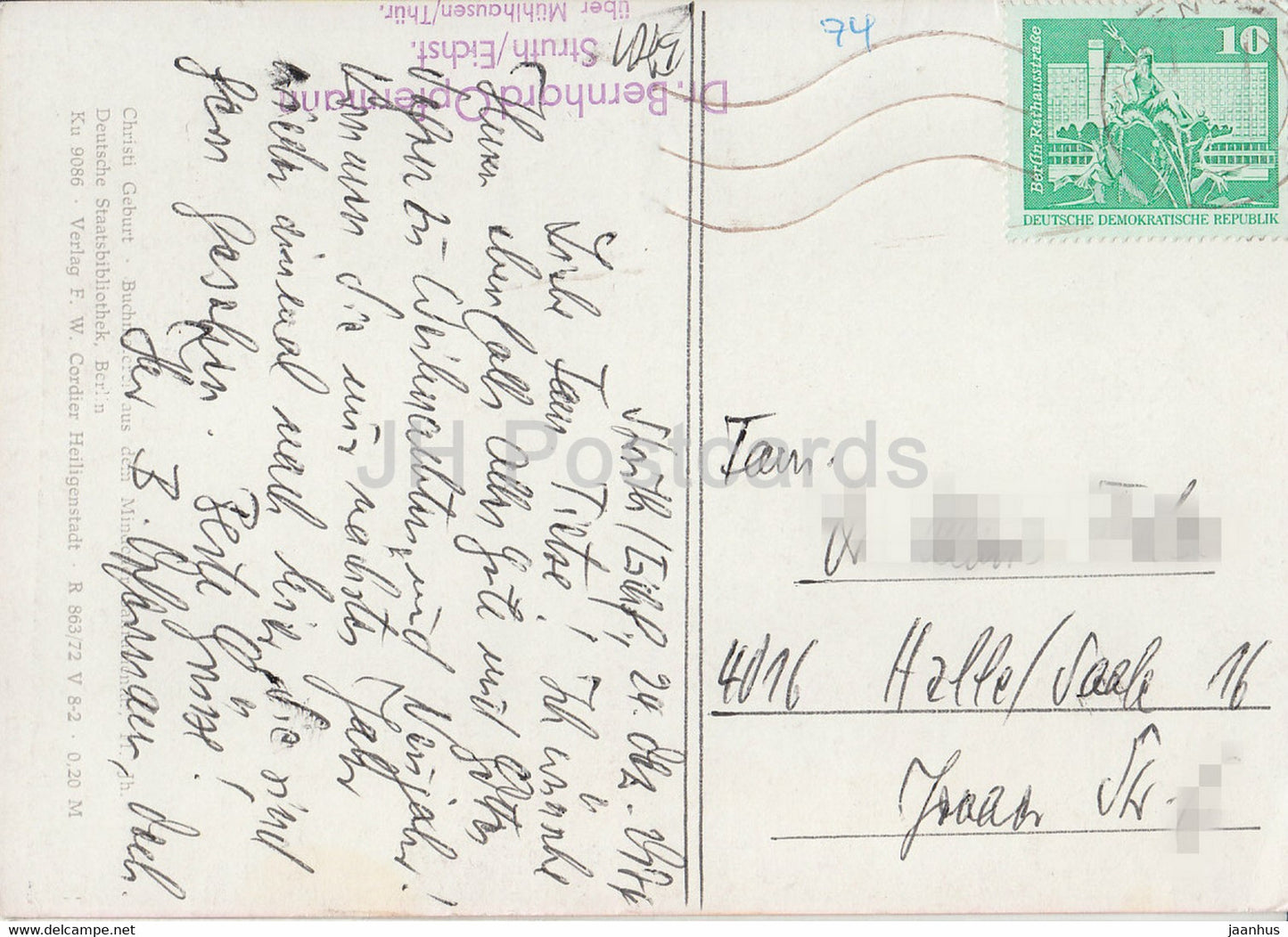 illustration de livre - Christi geburt - art - allemagne - utilisé