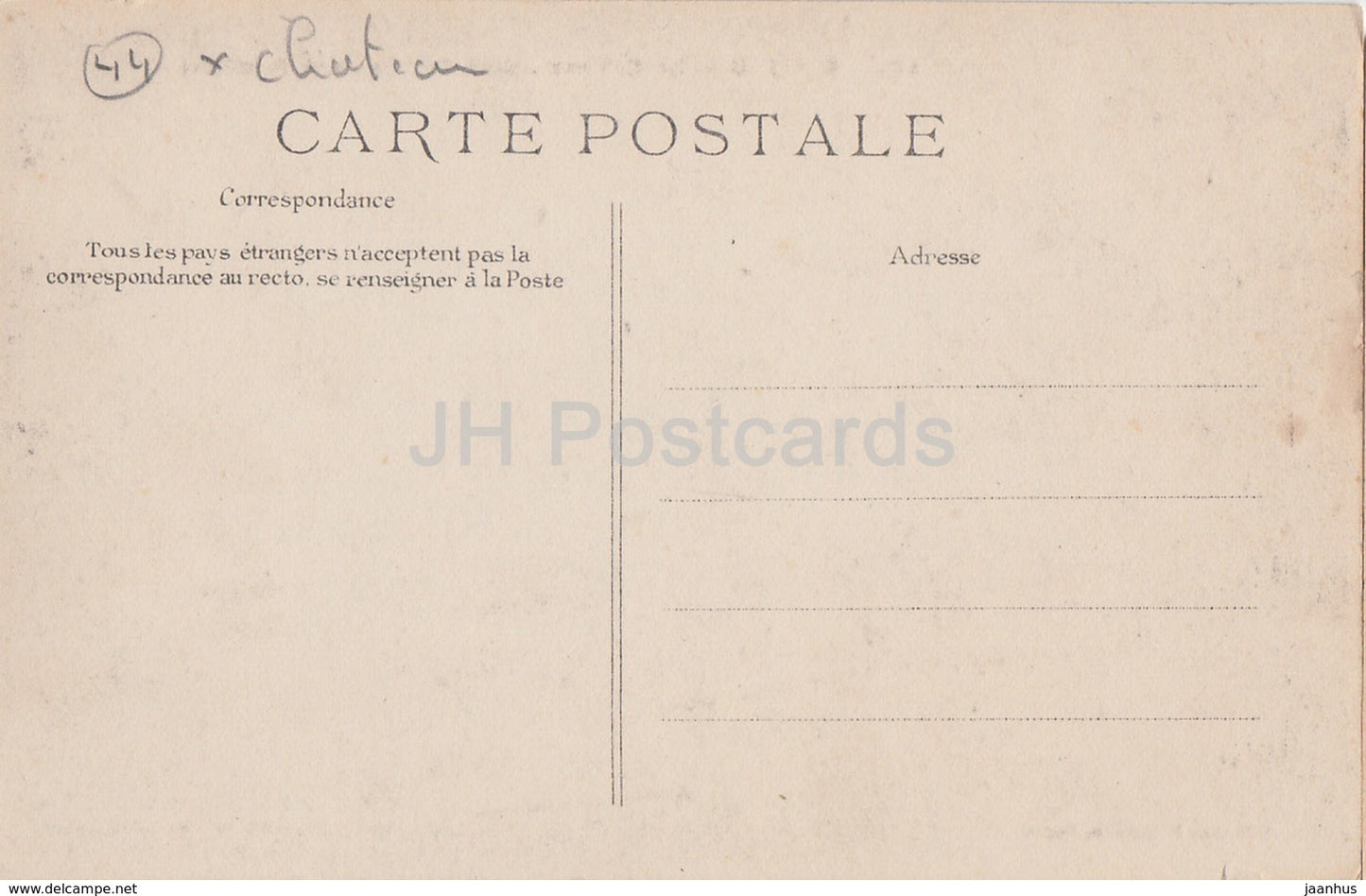 Nantes - Le Chateau - Cote des Tours - castle - 174 - old postcard - France - unused