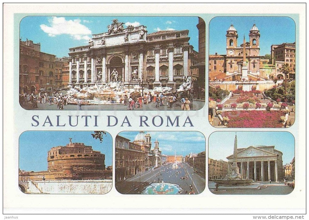 Saluti da Roma - Roma - Rome - Italia - Italy - unused - JH Postcards