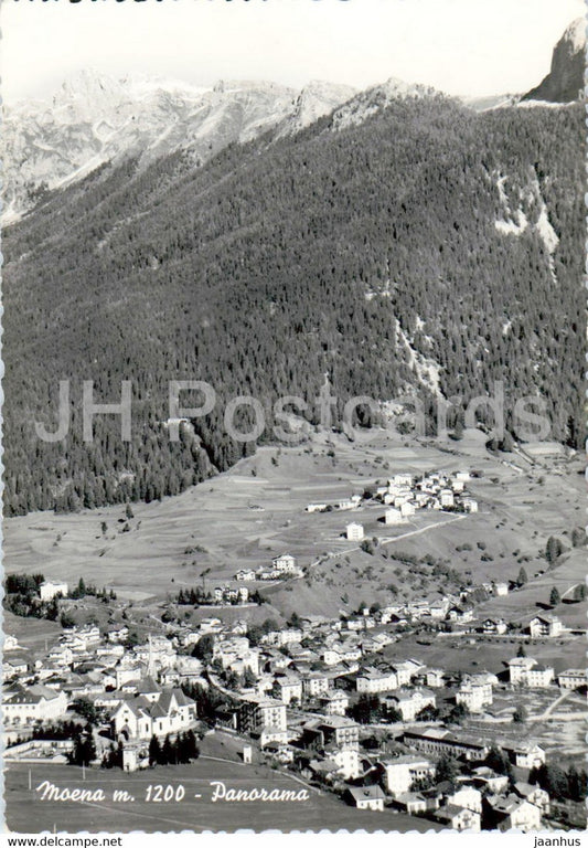 Moena m 1200 - Panorama - 1957 - old postcard - Italy - used - JH Postcards