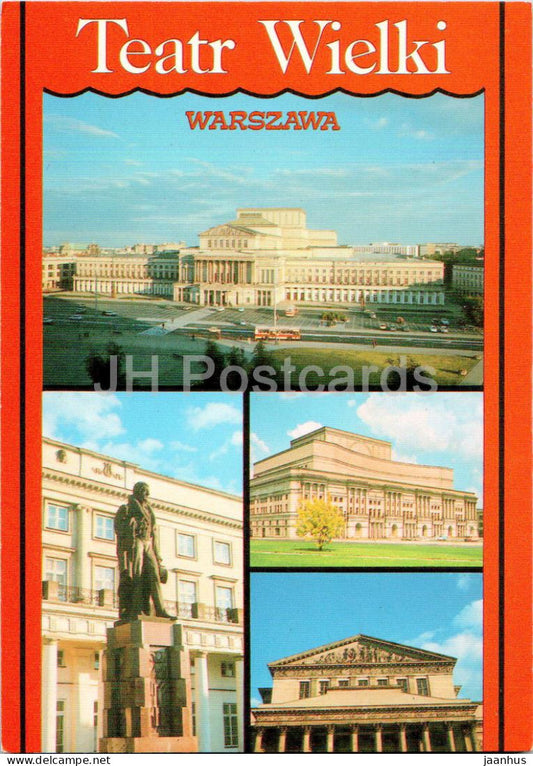 Warszawa - Warsaw - Teatr Wielki Opery i Baletu - Grand Theatre - multiview - Poland - unused - JH Postcards
