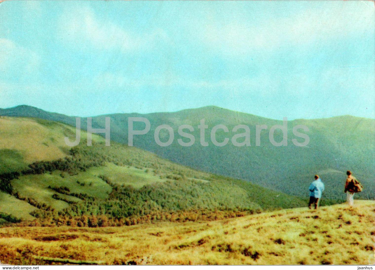 Bieszczady - Widok z Tarnicy na Halicz 1335 m - Poland - used - JH Postcards