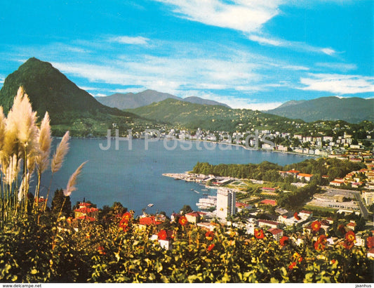 Lugano - Vista generale con il S Salvatore - 731 - Switzerland - unused - JH Postcards