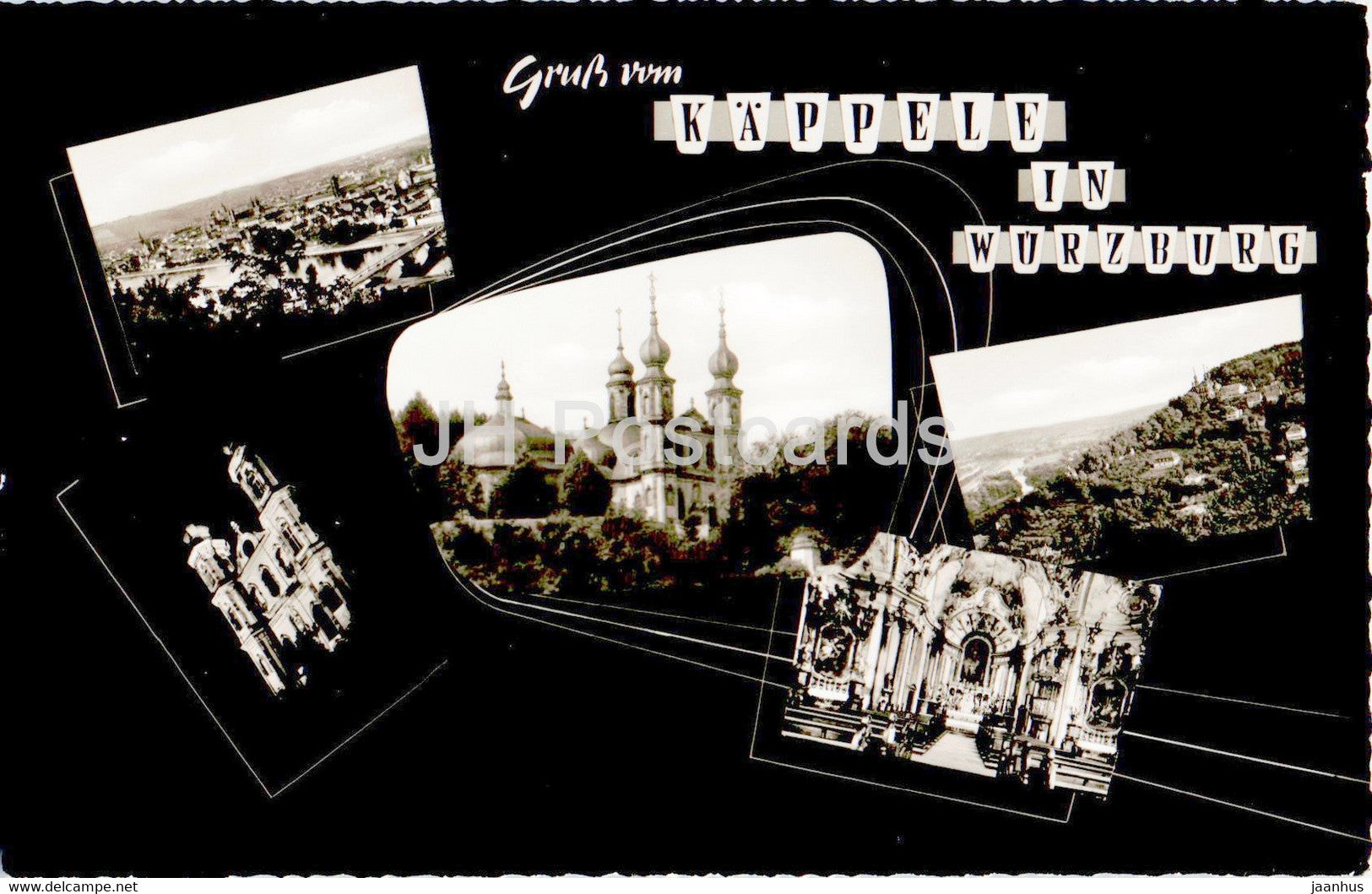 Gruss vom Kapelle in Wurzburg - old postcard - Germany - unused - JH Postcards