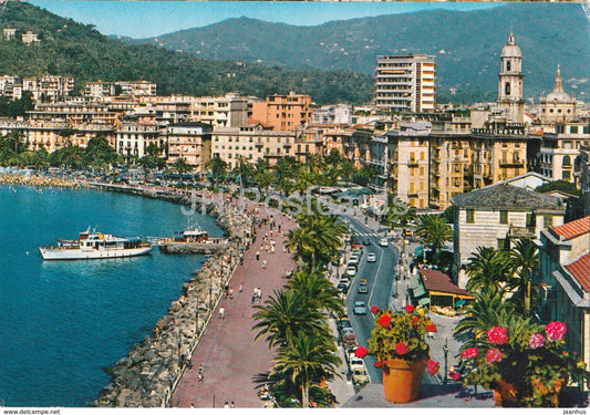 Rapallo - Passeggiata a mare - Promenade along the sea - boat - Italy - used - JH Postcards