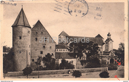 Ingolstadt - Altes Schloss - castle - 16 - old postcard - 1934 - Germany - used - JH Postcards