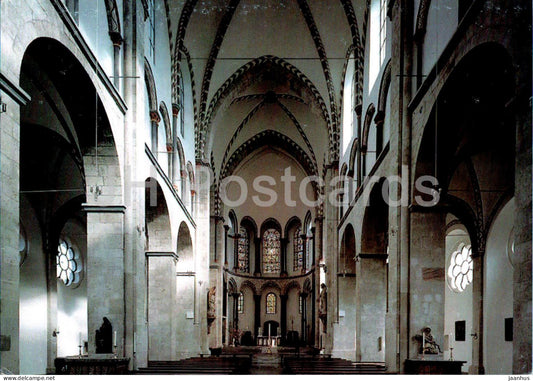 Koln - Cologne - Basilika St Kunibert - interior - cathedral - Germany - unused - JH Postcards