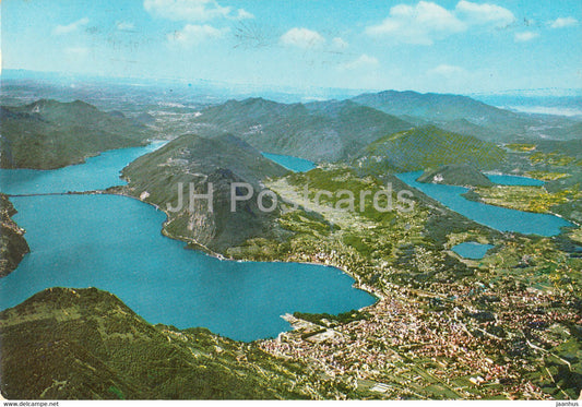 Lugano e dintorni - Veduta aerea - 1977 - Switzerland - used - JH Postcards