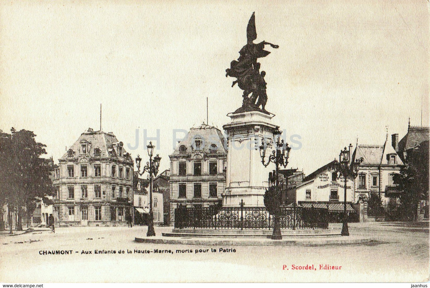 Chaumont - Aux Enfants de la Haute Marne - morts pour la Partrie - old postcard - France - unused - JH Postcards