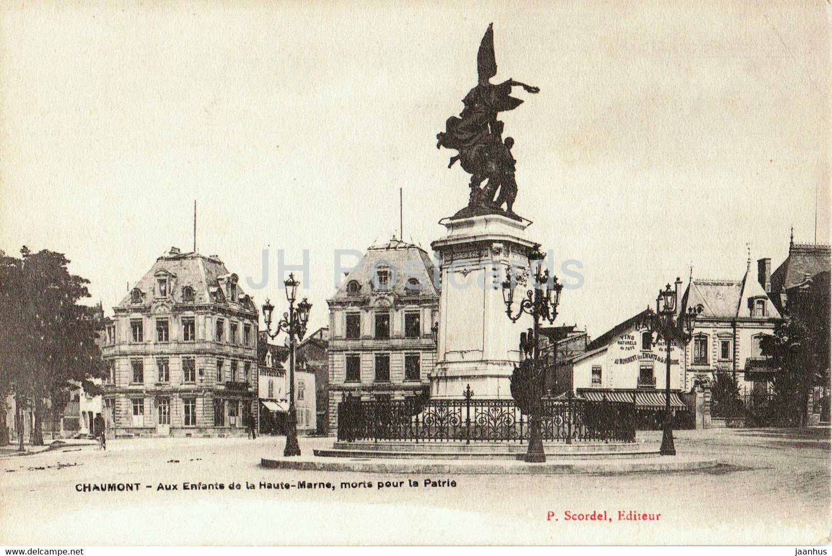 Chaumont - Aux Enfants de la Haute Marne - morts pour la Partrie - old postcard - France - unused - JH Postcards