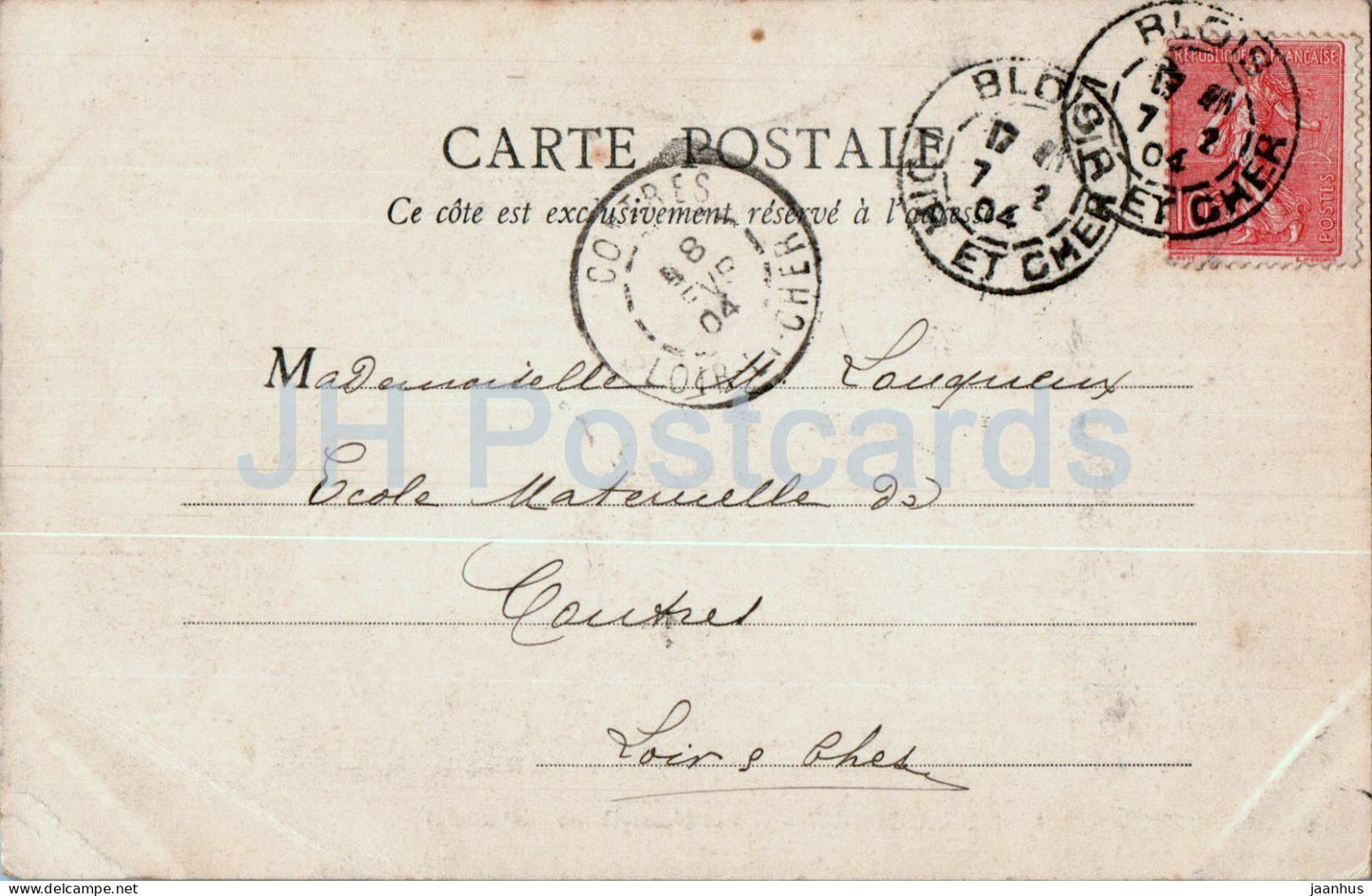 Beaugency - Eglise Notre Dame - church - 3 - old postcard - 1904 - France - used