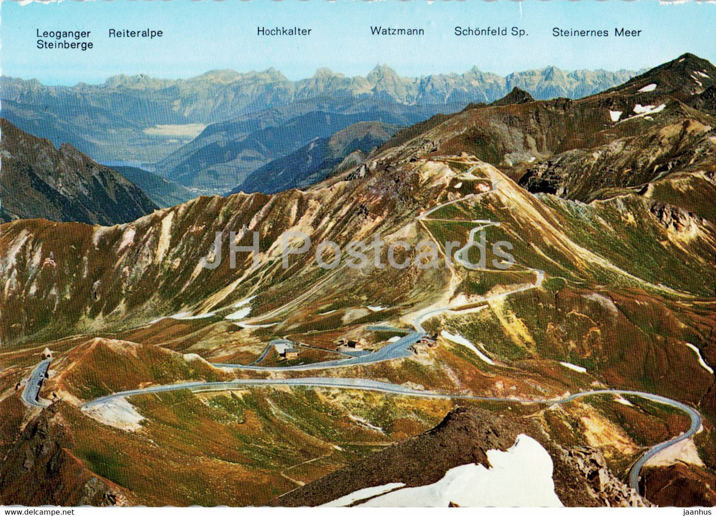 Grossglockner Hochalpenstrasse - Blick vom Brennkogel 3018 m - Fuscheretorl - Edelweiss Spitze - Austria - unused - JH Postcards