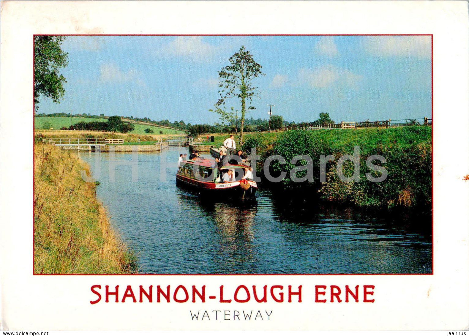 Shannon Lough Erne Waterway - boat - 2/318 - Ireland - used - JH Postcards