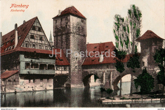 Nurnberg - Nuremberg - Henkersteg - old postcard - Germany - unused - JH Postcards