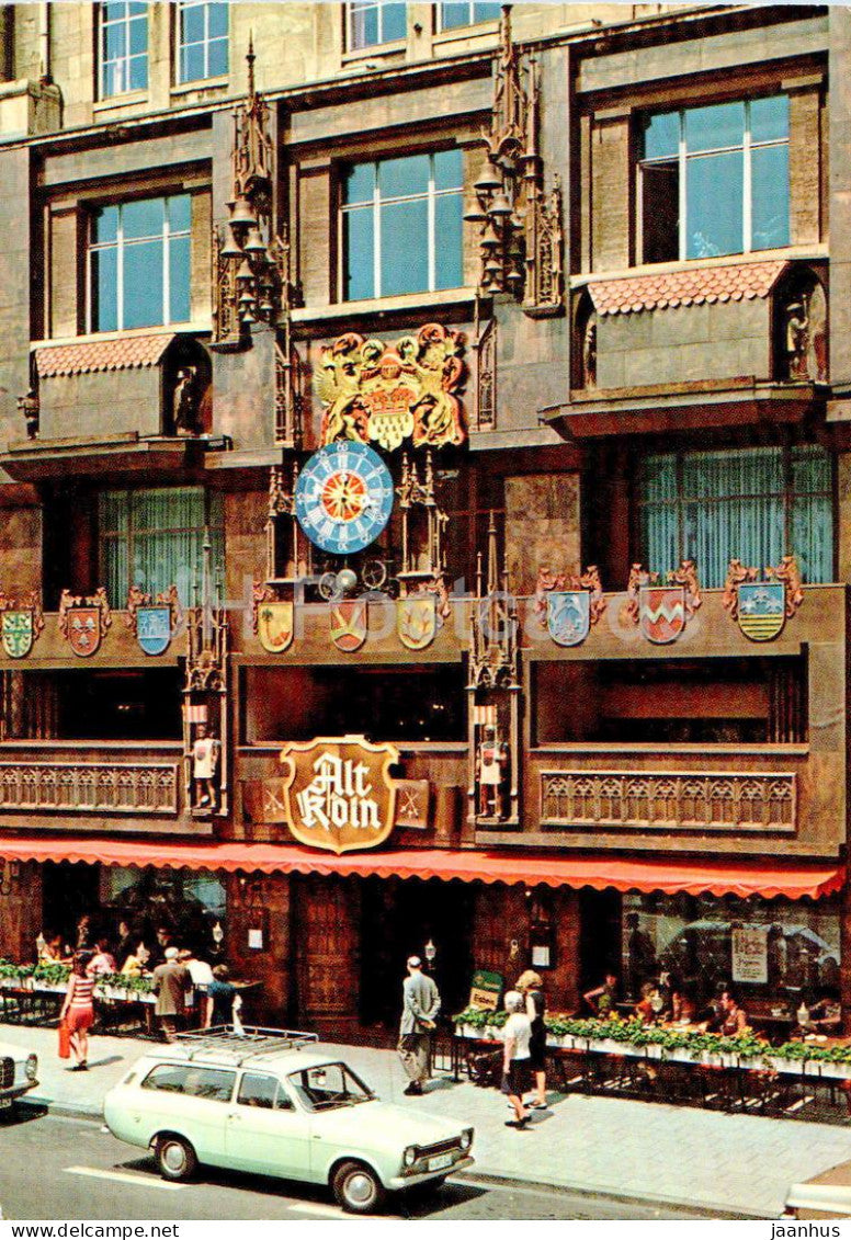 Koln - Cologne - Alt Kolner Glockenspiel - Carilon of Ancient Cologne - clock - car Ford Escort - 1977 - Germany - used