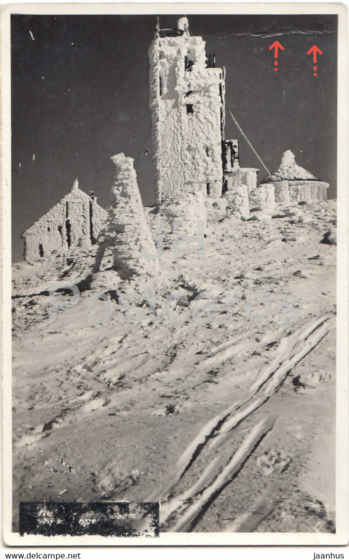 Gipfelder Schneekoppe - Snezka - old postcard - 1939 - Czech Republic - used - JH Postcards