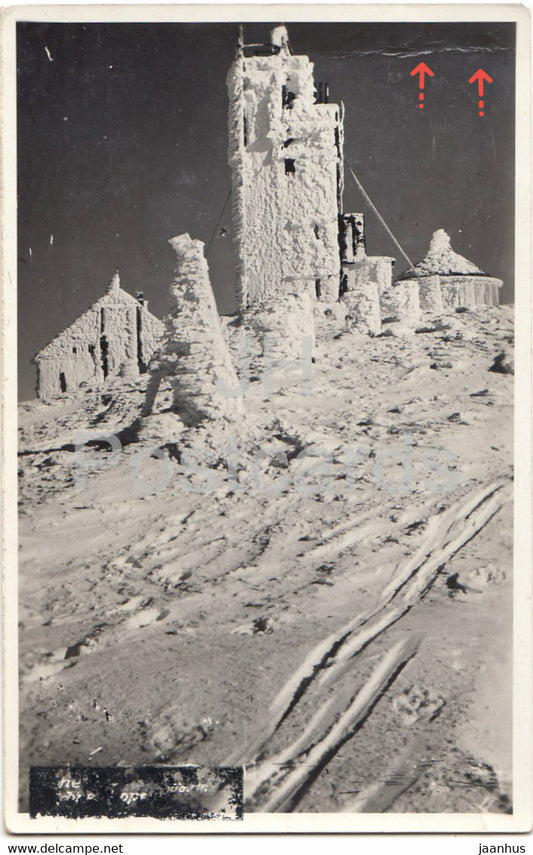 Gipfelder Schneekoppe - Snezka - old postcard - 1939 - Czech Republic - used - JH Postcards