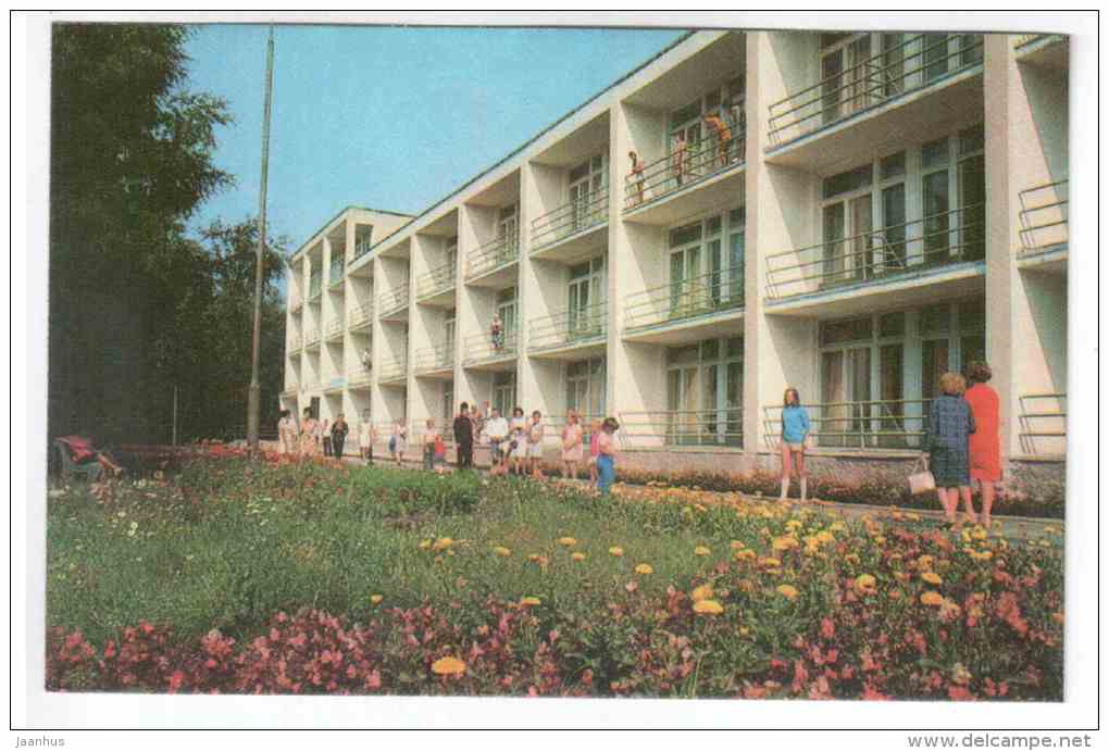railway workers pension home - Svetlogorsk - 1975 - Russia USSR - unused - JH Postcards