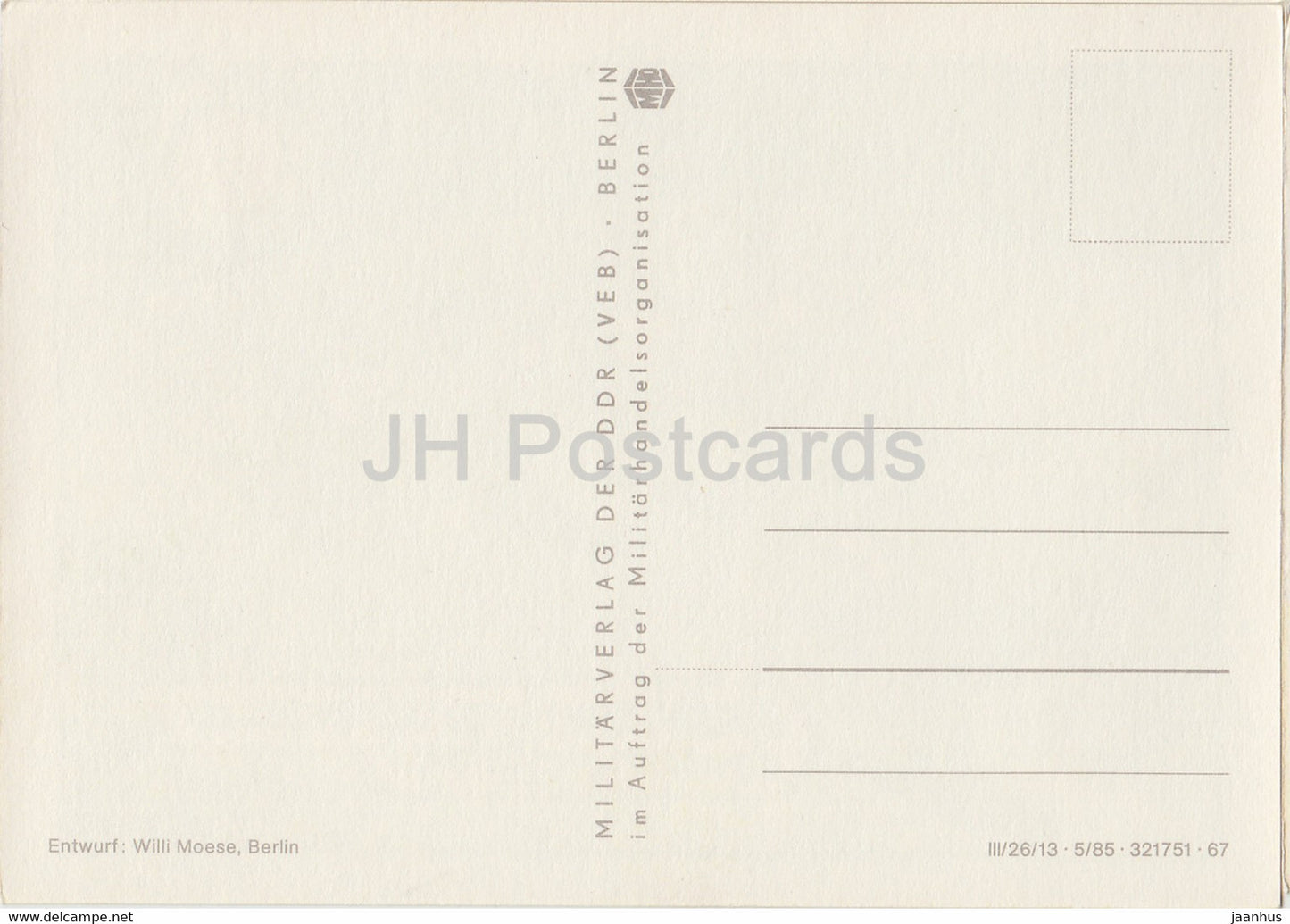 Soldat Lehmann Sie mussen immer auffallen - soldiers - humour - DDR Germany - unused