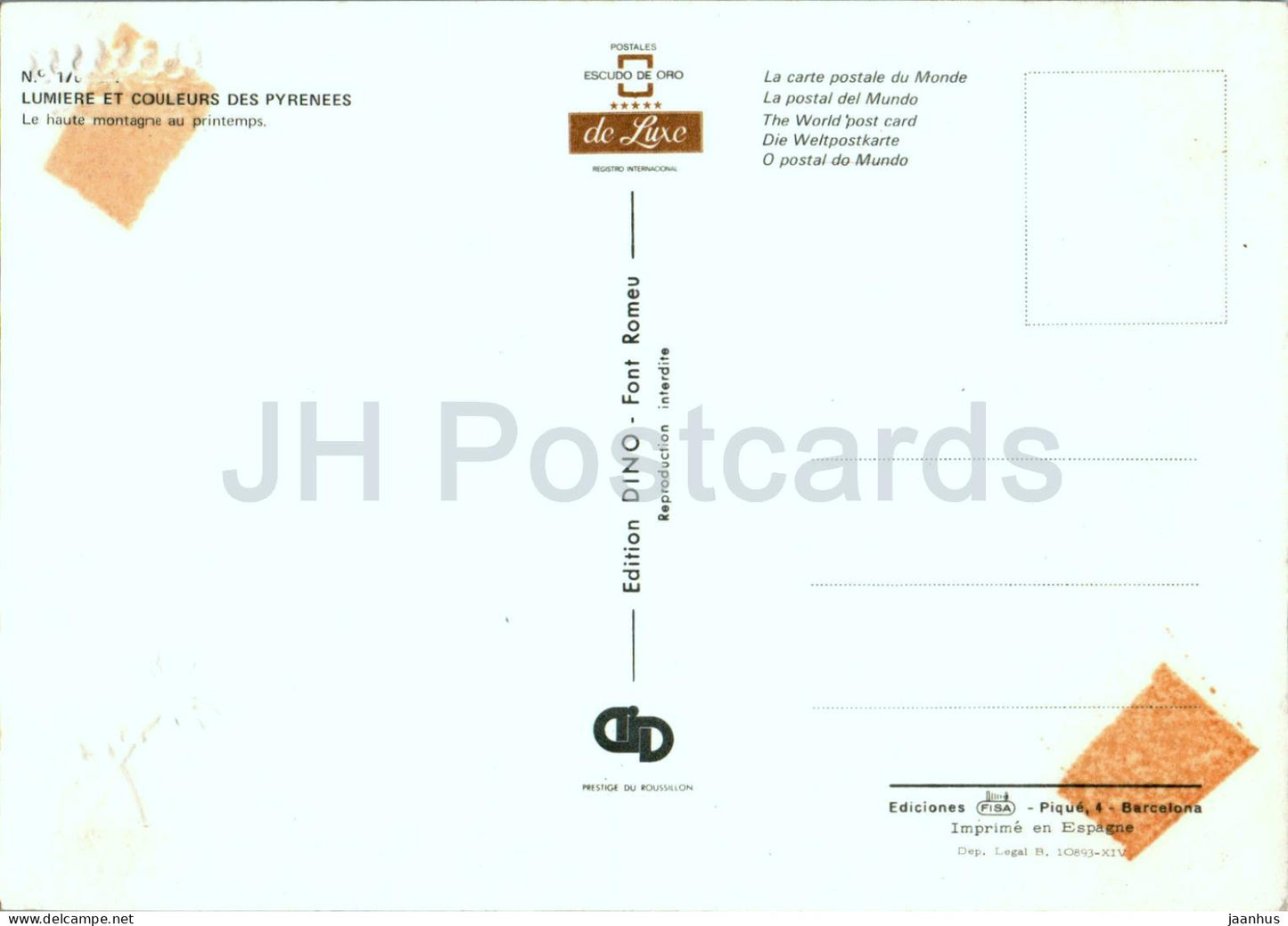 Lumiere et Couleurs des Pyrenees - Le haute montagne au printemps - France - used