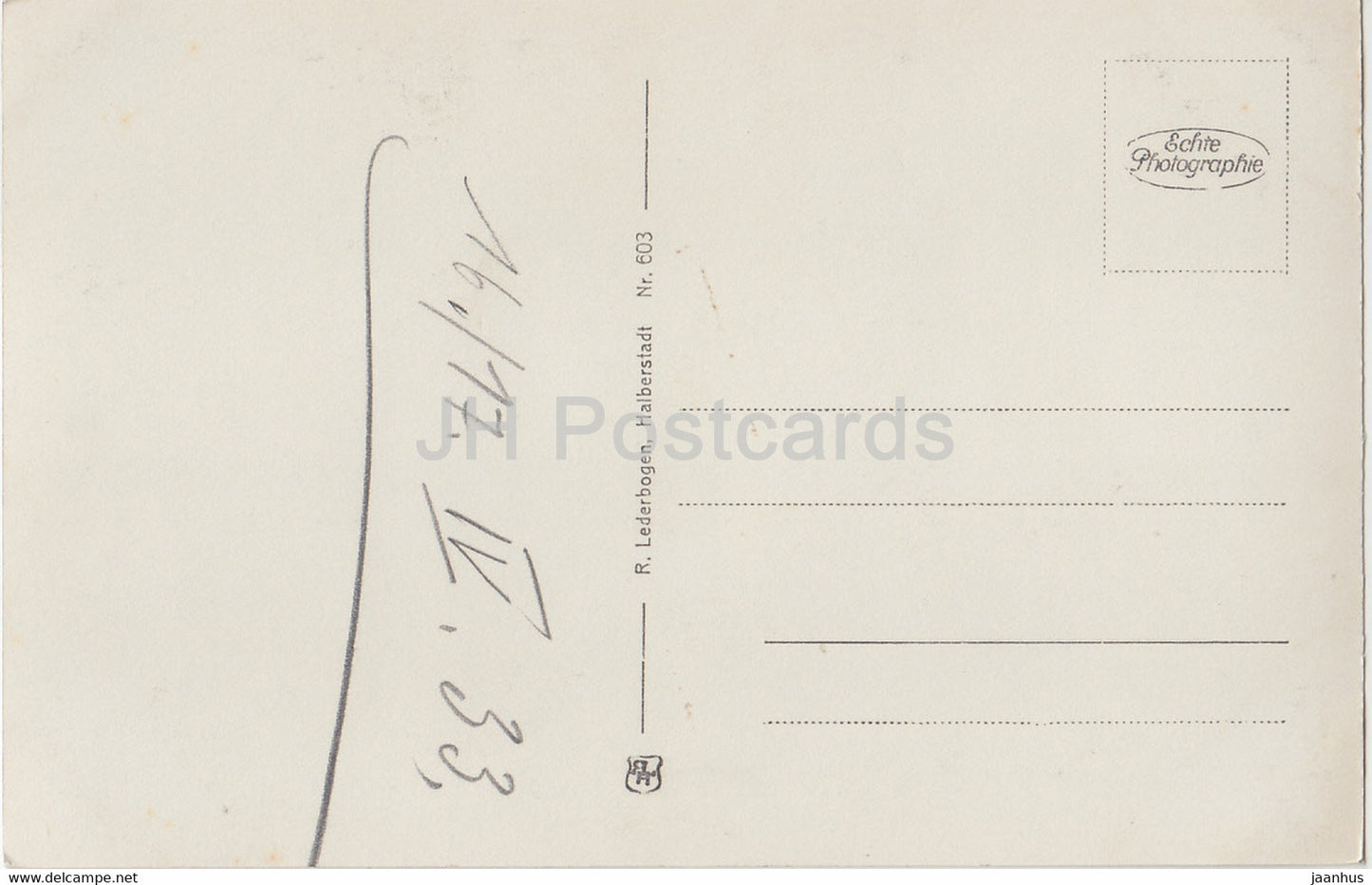 Bodetal Harz - Bodetor - 603 - old postcard - 1933 - Germany - used