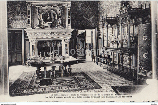 Combourg - Interieur du Chateau - La Salle a Manger - 31 - old postcard - France - unused - JH Postcards