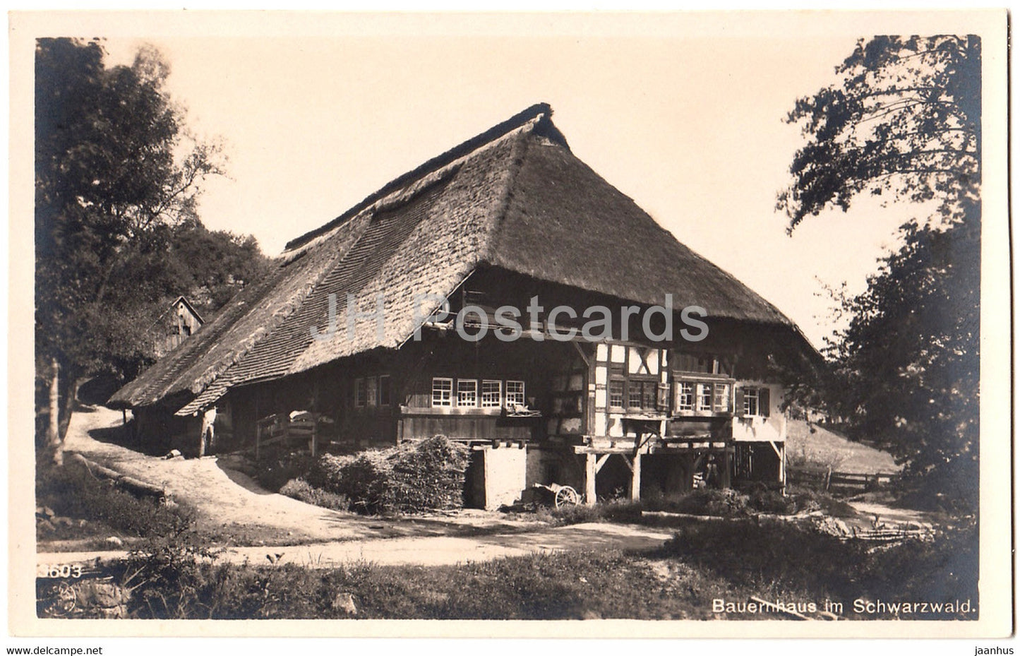 Bauernhaus im Schwarzwald - 3603 - old postcard - Germany - unused - JH Postcards