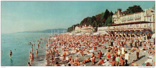 The Riviera Beach - Sochi - Caucasus - 1966 - Russia USSR - unused - JH Postcards