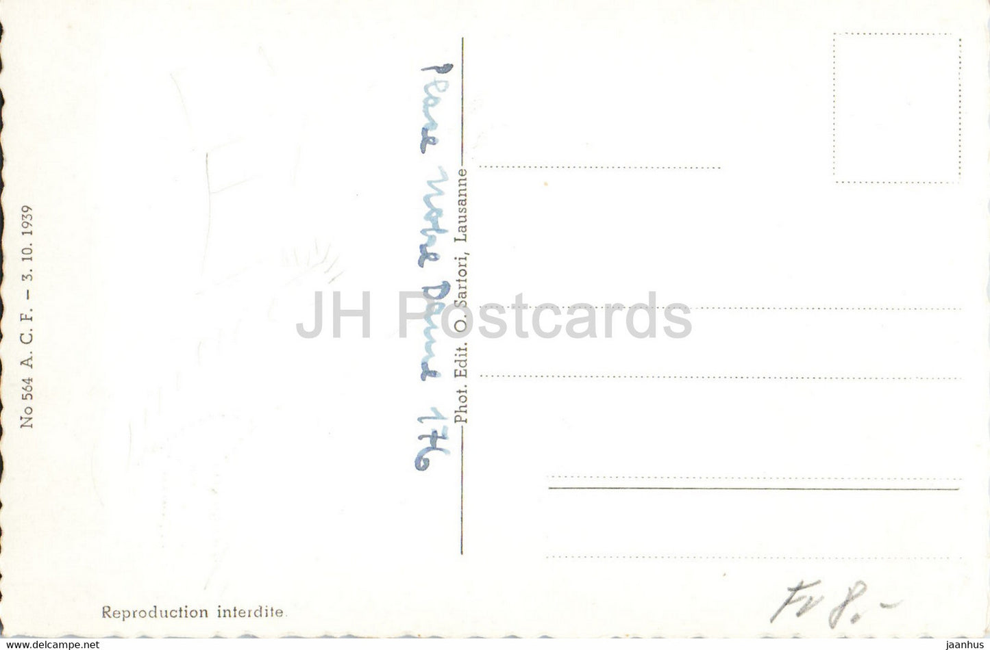 Fribourg - 1901 - carte postale ancienne - Suisse - occasion