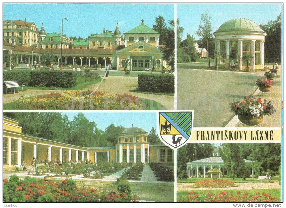 Frantiskovy Lazne - spa - Czechoslovakia - Czech - unused - JH Postcards